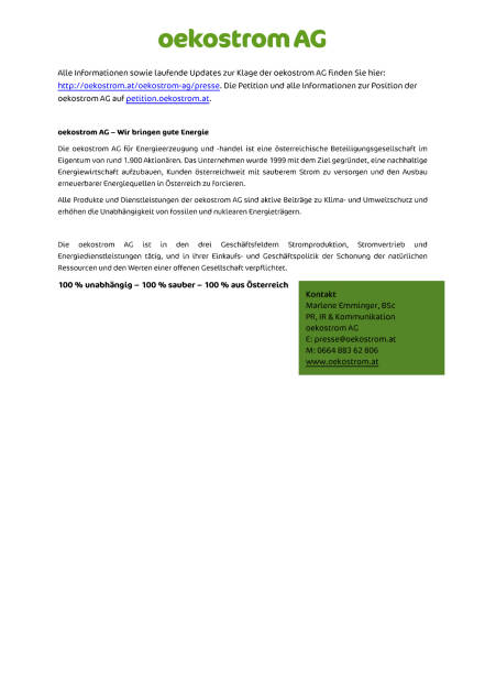 oekostrom AG hält an Klage gegen Hinkley Point C fest, Seite 2/2, komplettes Dokument unter http://boerse-social.com/static/uploads/file_1526_oekostrom_ag_halt_an_klage_gegen_hinkley_point_c_fest.pdf (29.07.2016) 