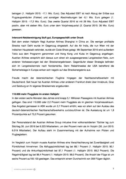 Austrian Airlines: Finanzergebnis 1. Halbjahr 2016, Seite 2/4, komplettes Dokument unter http://boerse-social.com/static/uploads/file_1543_austrian_airlines_finanzergebnis_1_halbjahr_2016.pdf (02.08.2016) 