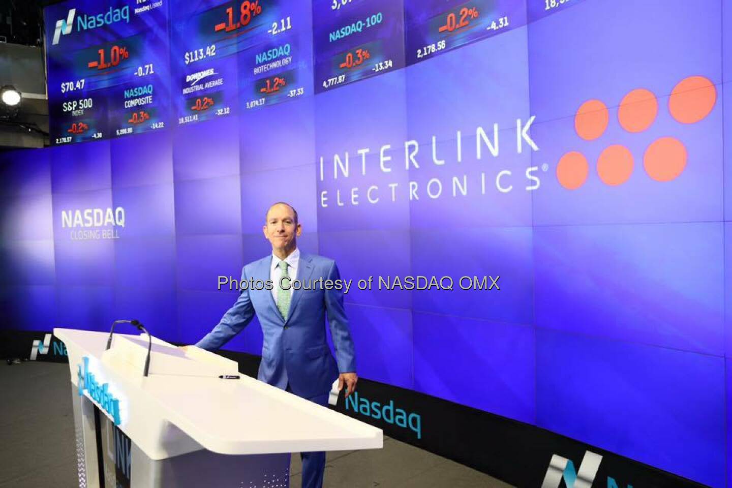 Interlink Electronics rings the Nasdaq Closing Bell! $LINK  Source: http://facebook.com/NASDAQ