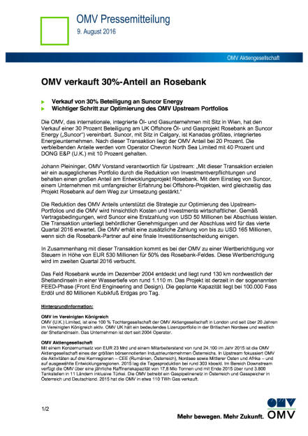 OMV verkauft 30%-Anteil an Rosebank, Seite 1/2, komplettes Dokument unter http://boerse-social.com/static/uploads/file_1591_omv_verkauft_30-anteil_an_rosebank.pdf (09.08.2016) 