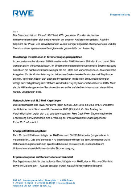 RWE: Halbjahresbilanz 2016, Seite 3/7, komplettes Dokument unter http://boerse-social.com/static/uploads/file_1605_rwe_halbjahresbilanz_2016.pdf (11.08.2016) 