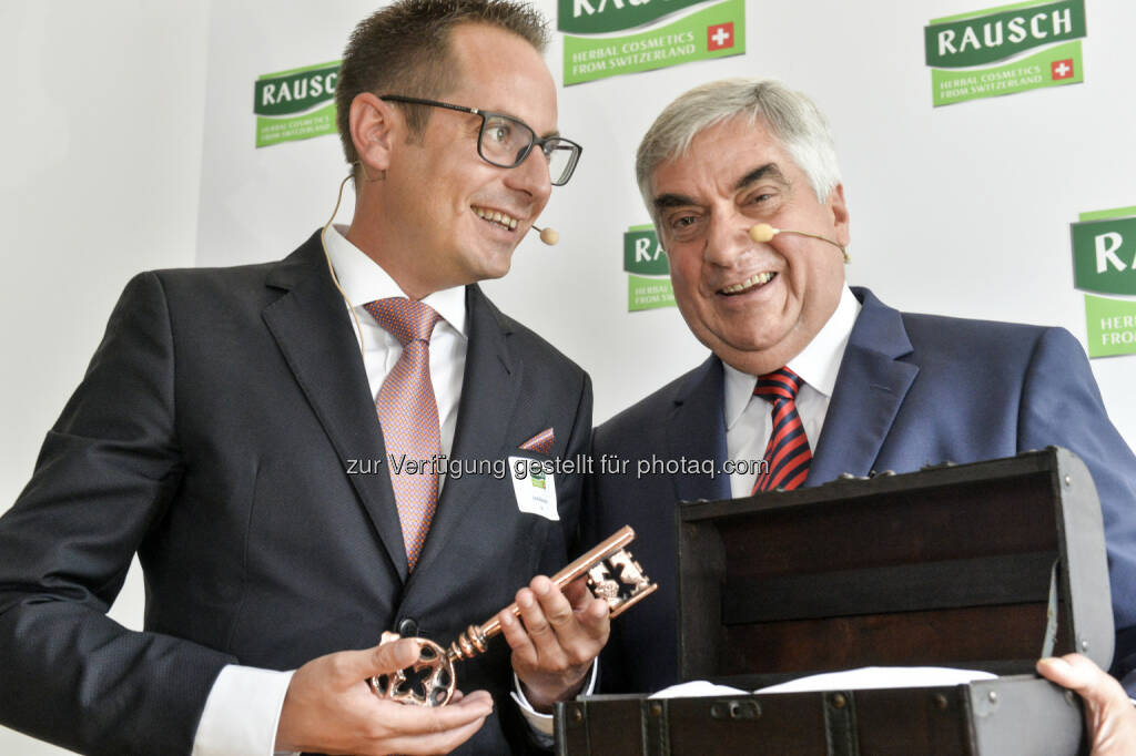 Lucas Baumann, Marco Baumann : Lucas Baumann neuer CEO - Marco Baumann übergibt die Leitung der Firma Rausch AG Kreuzlingen an Sohn Lucas Baumann : Fotocredit: Rausch AG Kreuzlingen/Donato Caspari, © Aussender (18.08.2016) 