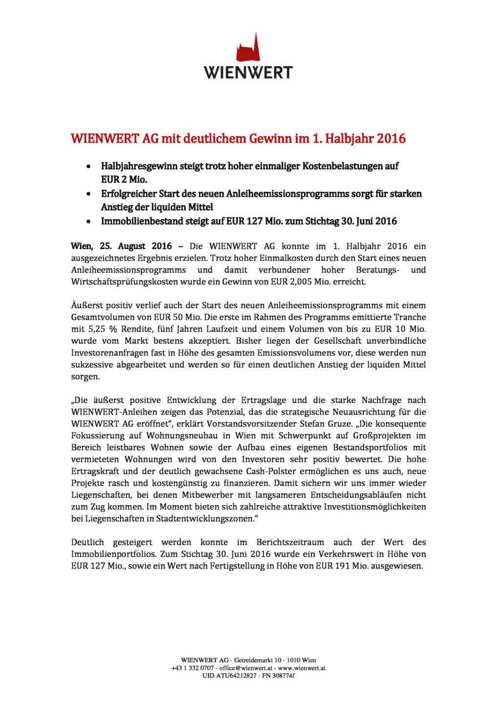 Wienwert AG: 1.Halbjahr 2016, Seite 1/2, komplettes Dokument unter http://boerse-social.com/static/uploads/file_1674_wienwert_ag_1halbjahr_2016.pdf