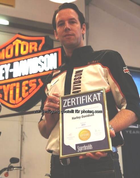 Harley-Davidson ist Superbrand 2013, im Bild Christoph Haas (c) Eder (24.04.2013) 