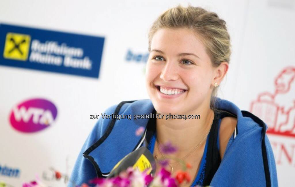 Eugenie Bouchard macht ihr Versprechen wahr und kommt zum Generali Ladies Linz 2016 : Fotocredit: GEPA pictures, © Aussendung (29.08.2016) 