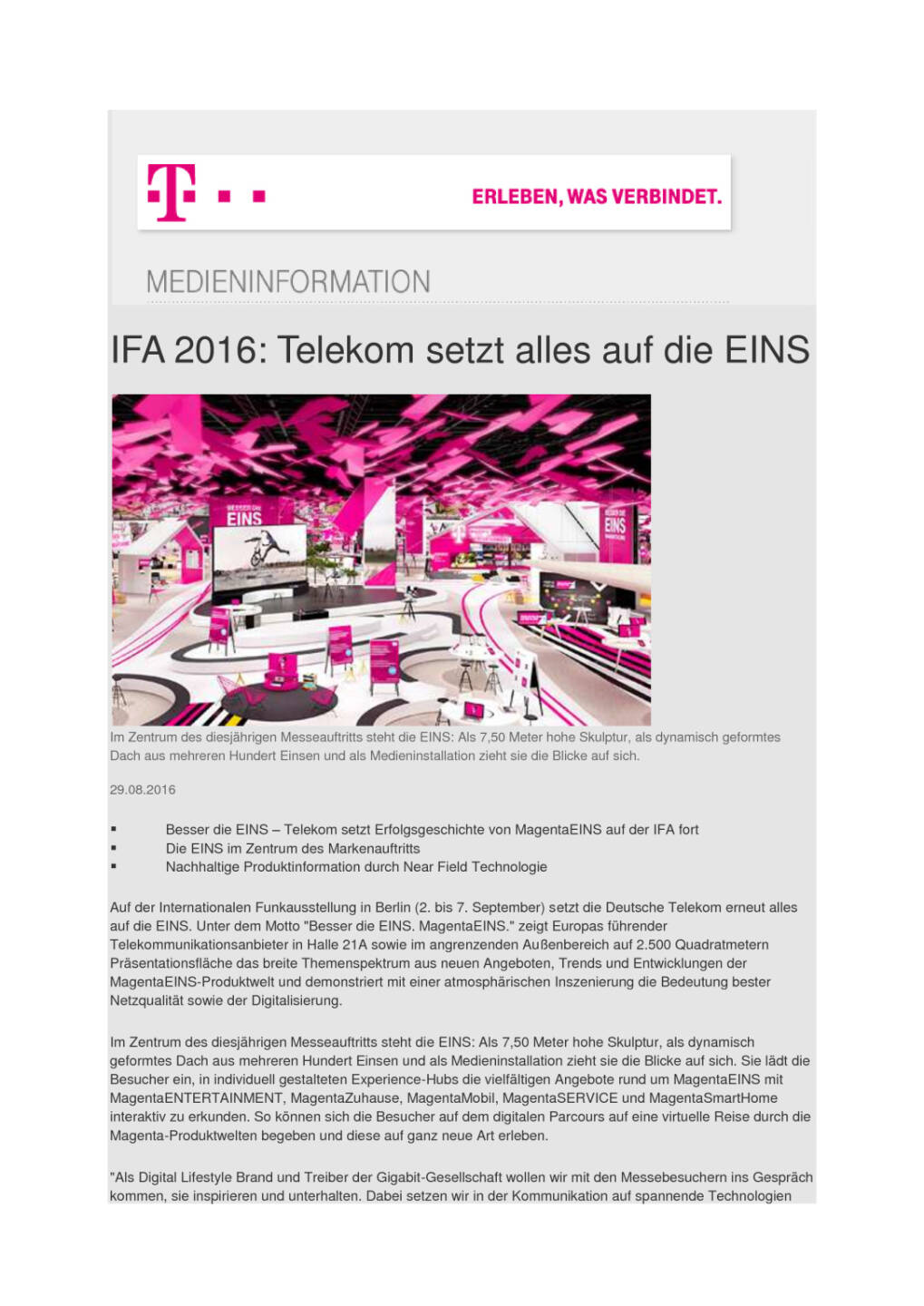 Deutsche Telekom: IFA 2016, Seite 1/2, komplettes Dokument unter http://boerse-social.com/static/uploads/file_1684_deutsche_telekom_ifa_2016.pdf
