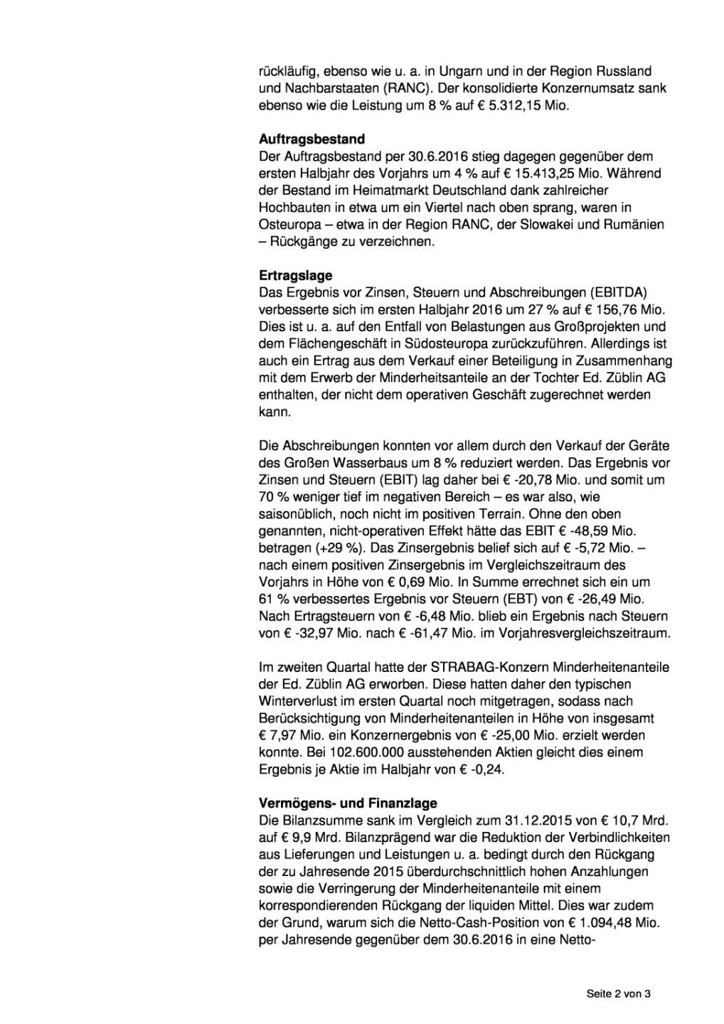 Strabag SE mit besseren Ergebnissen im Halbjahr, Seite 2/3, komplettes Dokument unter http://boerse-social.com/static/uploads/file_1691_strabag_se_mit_besseren_ergebnissen_im_halbjahr.pdf