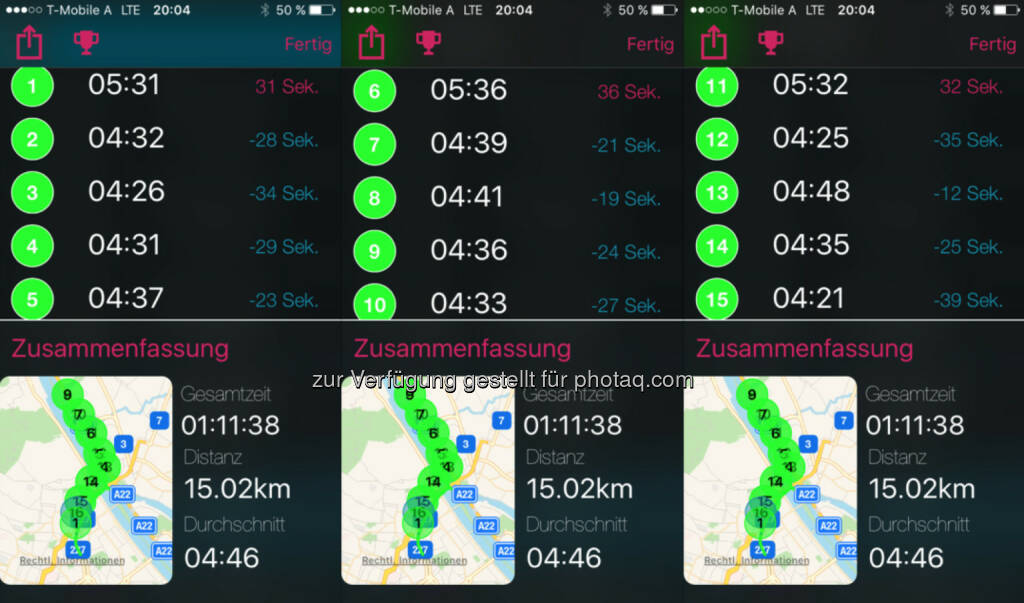 Immer 1x langsam und dann 4x in ca. 4:35 (01.09.2016) 