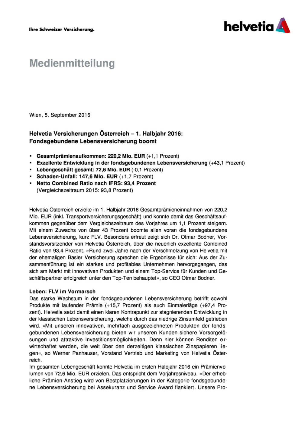 Helvetia Versicherungen Österreich – 1. Halbjahr 2016, Seite 1/3, komplettes Dokument unter http://boerse-social.com/static/uploads/file_1722_helvetia_versicherungen_osterreich_1_halbjahr_2016.pdf