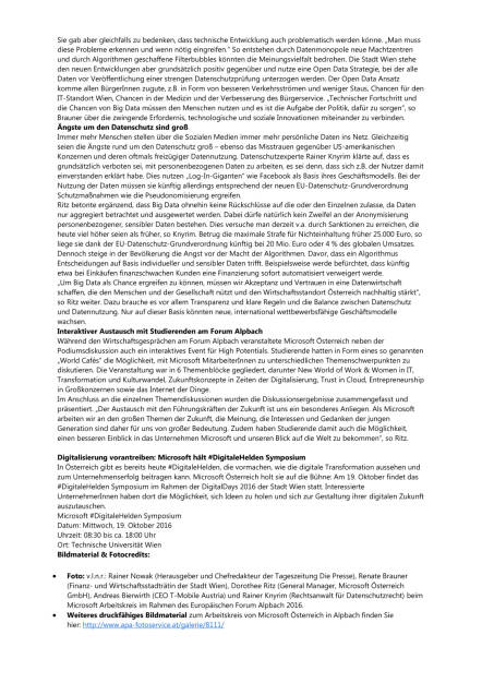 Microsoft Arbeitskreis Forum Alpbach, Seite 2/3, komplettes Dokument unter http://boerse-social.com/static/uploads/file_1724_microsoft_arbeitskreis_forum_alpbach.pdf (05.09.2016) 