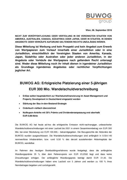 Buwog: Aufnahme in ATX five, Seite 1/5, komplettes Dokument unter http://boerse-social.com/static/uploads/file_1745_buwog_aufnahme_in_atx_five.pdf (08.09.2016) 