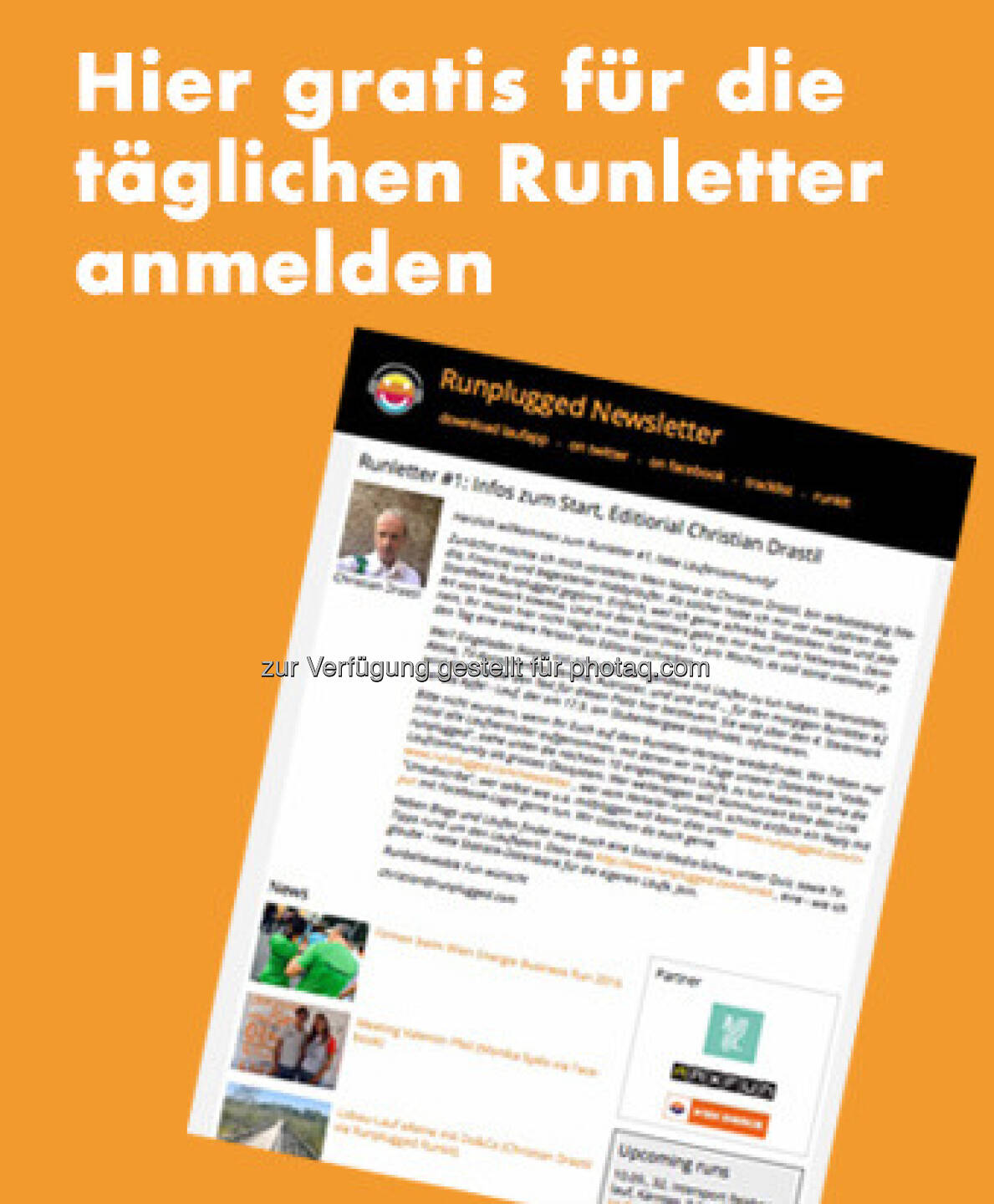 Die #1 vom neuen Runletter ist heute erschienen, http://www.runplugged.com/newsletter