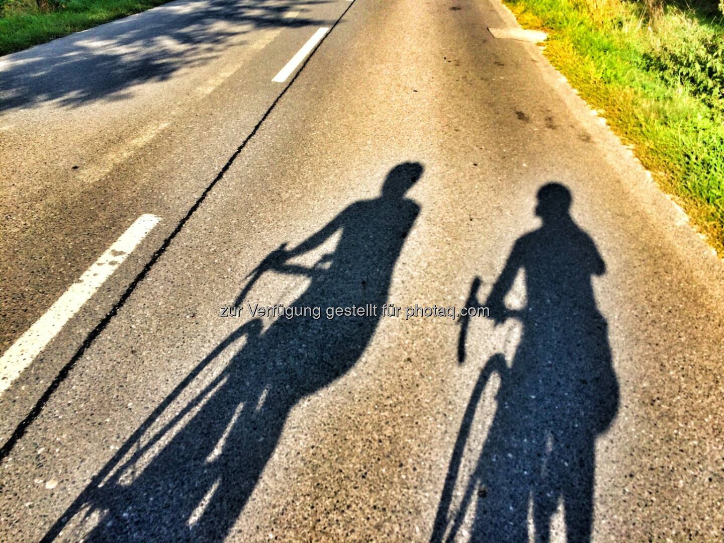 Radfahren, Schatten