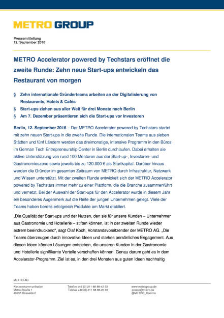 Metro Accelerator powered by Techstars: 2 Runde, Seite 1/5, komplettes Dokument unter http://boerse-social.com/static/uploads/file_1764_metro_accelerator_powered_by_techstars_2_runde.pdf (13.09.2016) 