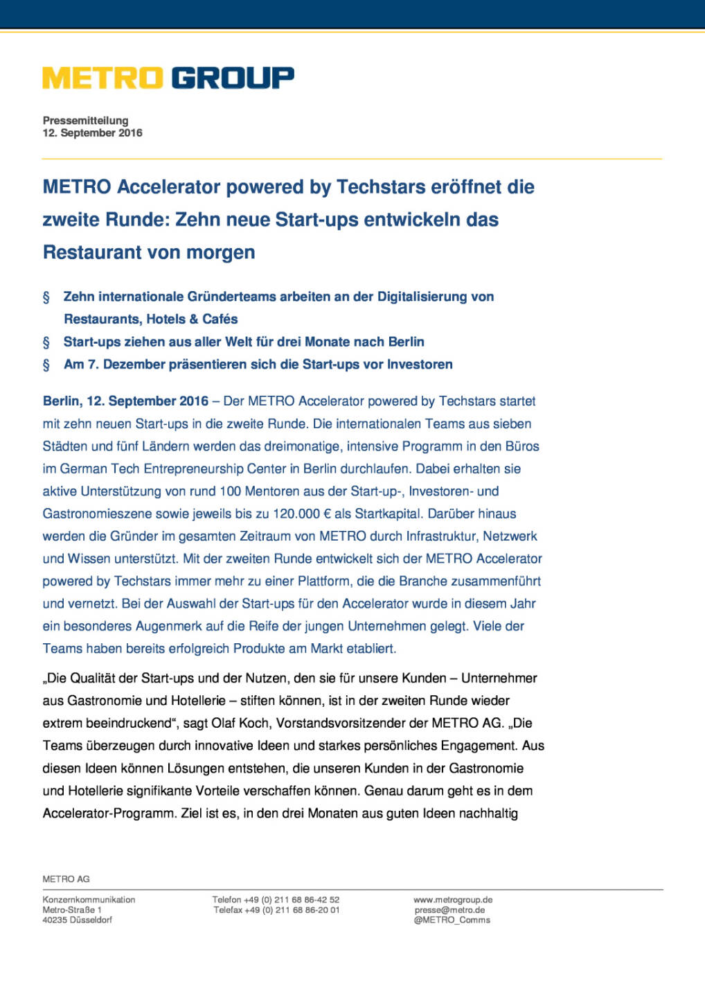 Metro Accelerator powered by Techstars: 2 Runde, Seite 1/5, komplettes Dokument unter http://boerse-social.com/static/uploads/file_1764_metro_accelerator_powered_by_techstars_2_runde.pdf