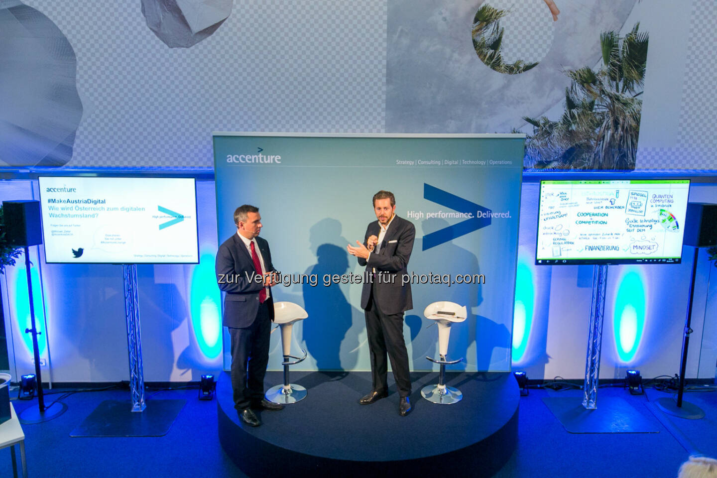Michael Zettel (Accenture), Harald Mahrer (Staatssekretär)