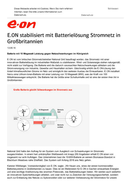 E.ON stabilisiert Stromnetz in Großbritannien, Seite 1/2, komplettes Dokument unter http://boerse-social.com/static/uploads/file_1768_eon_stabilisiert_stromnetz_in_grossbritannien.pdf (13.09.2016) 