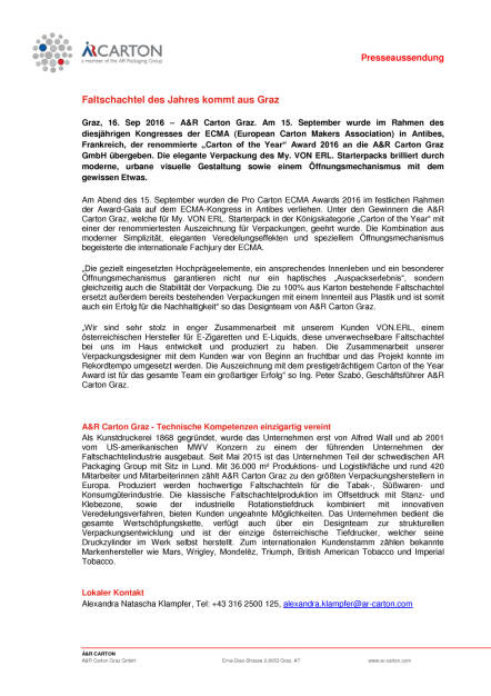  A&R Carton Graz: Faltschachtel des Jahres, Seite 1/1, komplettes Dokument unter http://boerse-social.com/static/uploads/file_1786__ar_carton_graz_faltschachtel_des_jahres.pdf (16.09.2016) 