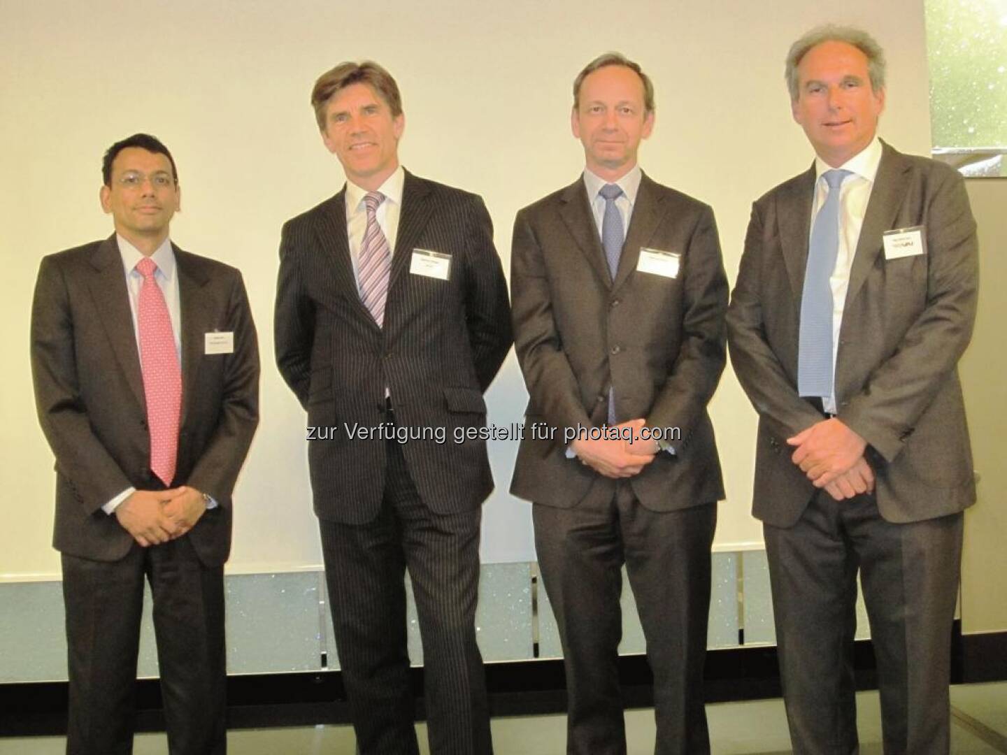 Gautam Jain (TRG Management), Manfred Totzauer (WM AG), Thierry de Vergnes (Lyxor), Martin Greil (VAI)