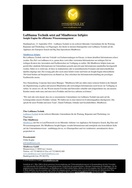 Lufthansa Technik setzt auf Mindbreeze InSpire, Seite 1/1, komplettes Dokument unter http://boerse-social.com/static/uploads/file_1824_lufthansa_technik_setzt_auf_mindbreeze_inspire.pdf (23.09.2016) 