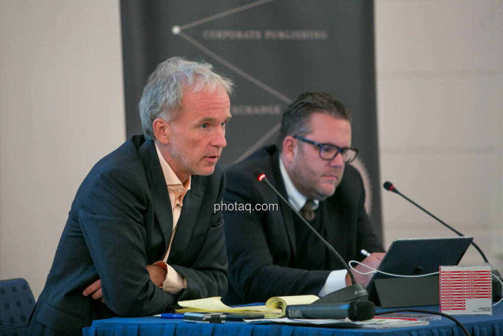 Christian Drastil (BSN), Christoph Scherbaum (Die Börsenblogger), © Martina Draper/photaq (29.09.2016) 