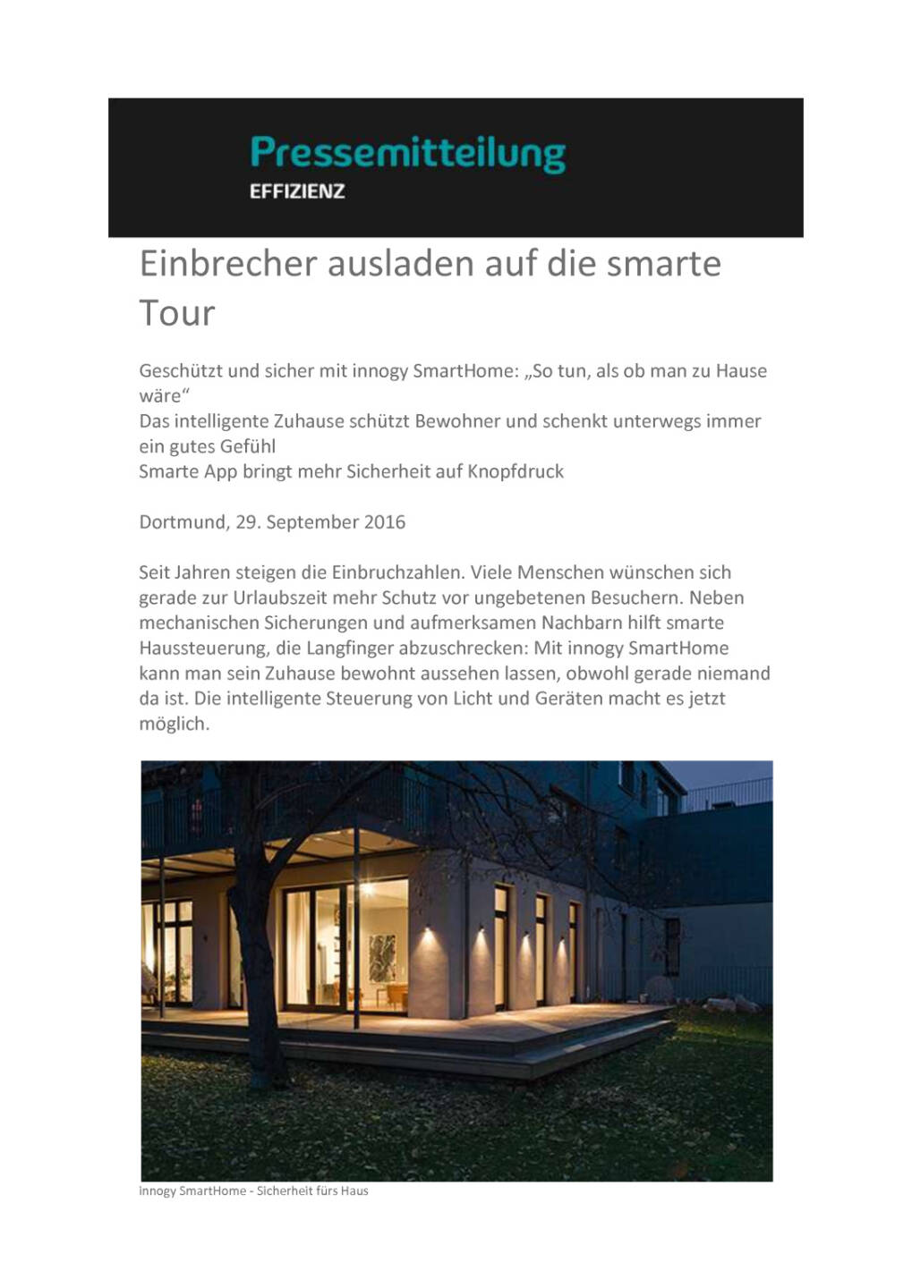 innogy SmartHome - Sicherheit fürs Haus, Seite 1/4, komplettes Dokument unter http://boerse-social.com/static/uploads/file_1846_innogy_smarthome_-_sicherheit_furs_haus.pdf