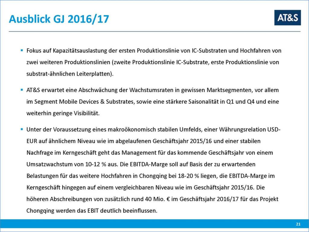 AT&S Ausblick (29.09.2016) 