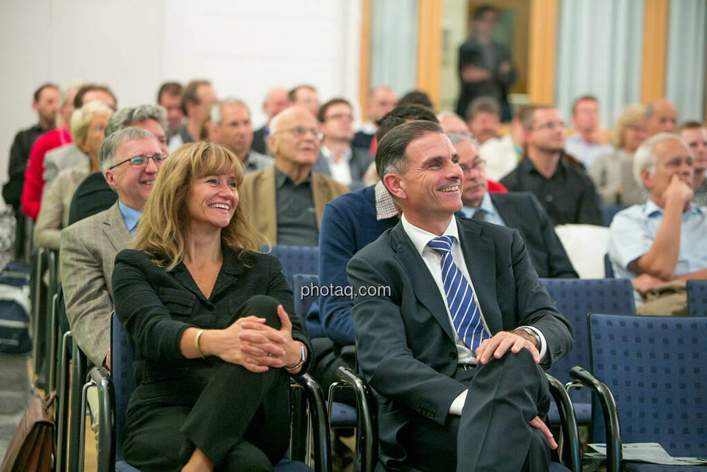 Elke Koch (AT&S), Peter Haidenek (Polytec), © Martina Draper/photaq (29.09.2016) 