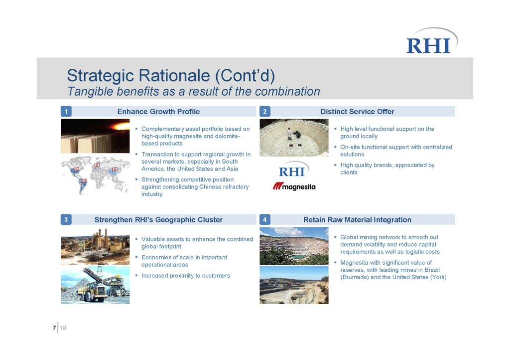RHI - Strategic Rationale (Cont’d) (06.10.2016) 
