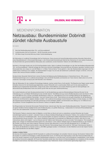 Deutsche Telekom: Nächste Netzausbaustufe, Seite 1/2, komplettes Dokument unter http://boerse-social.com/static/uploads/file_1880_deutsche_telekom_nachste_netzausbaustufe.pdf (06.10.2016) 