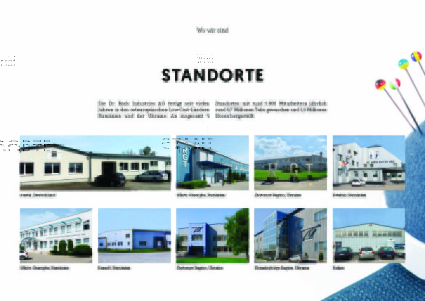 Dr. Bock Industries - Standorte