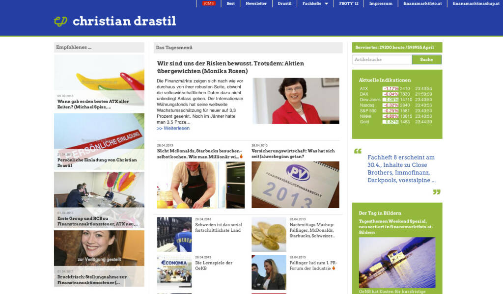 http://www.christian-drastil.com am 28.4.2013 Abends (28.04.2013) 