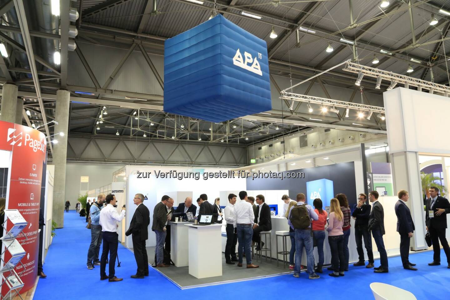 Messestand der APA-IT : Erfolgreicher Auftritt der APA-IT auf der World Publishing Expo 2016 : Fotocredit: Wan-Ifra/Juhasz