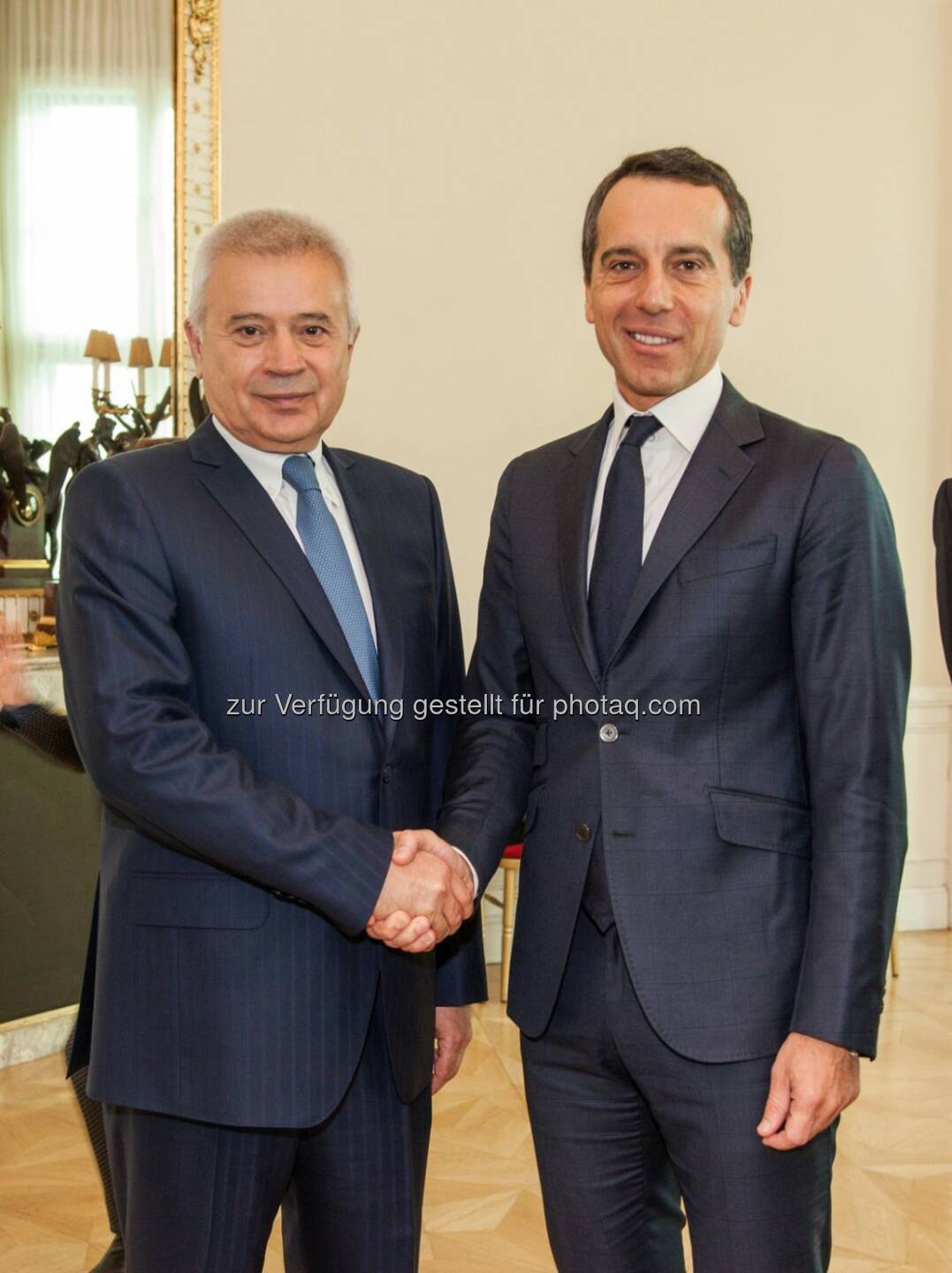 Vagit Alekperov (Lukoil Präsident), Christian Kern (Bundeskanzler) : Gespräch über weitere Investitionen in den Wirtschaftsstandort Österreich : Fotocredit: DI Pawel Gruszkiewicz