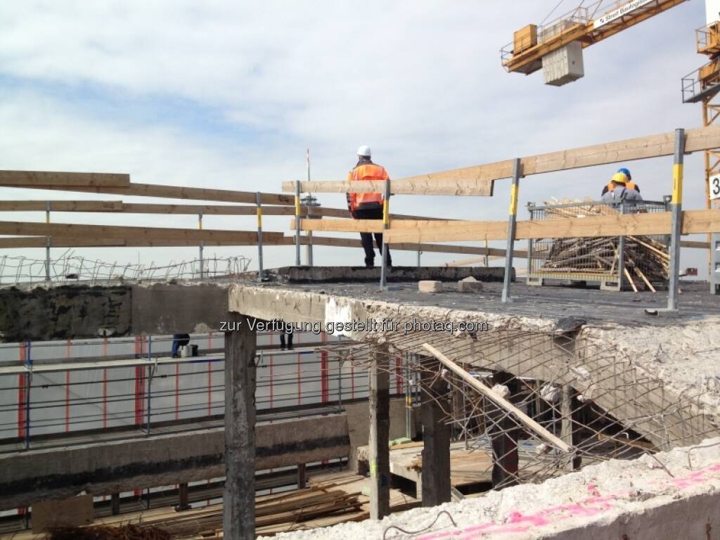 Baustelle Gerling Hochhaus, bauen, (C) Immofinanz (29.04.2013) 