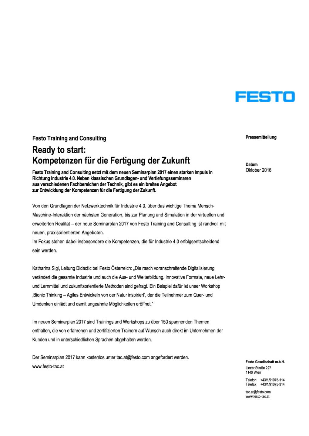 Festo: Seminarplan 2017 von Training and Consulting, Seite 1/2, komplettes Dokument unter http://boerse-social.com/static/uploads/file_1906_festo_seminarplan_2017_von_training_and_consulting.pdf