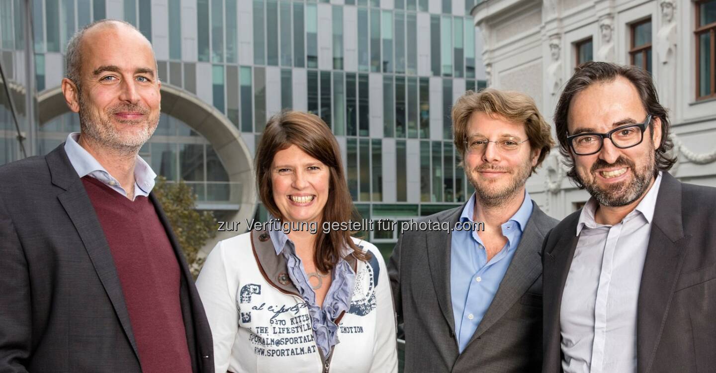 Matthias Stöcher, Dagmar Bachrich, Alexander Mitteräcker, Berny Sagmeister : Die Standard Medien AG fokussiert auf Innovation sowie Produktentwicklung und bestellt eine zentrale Bereichsleitung Sales : Fotocredit: Der Standard