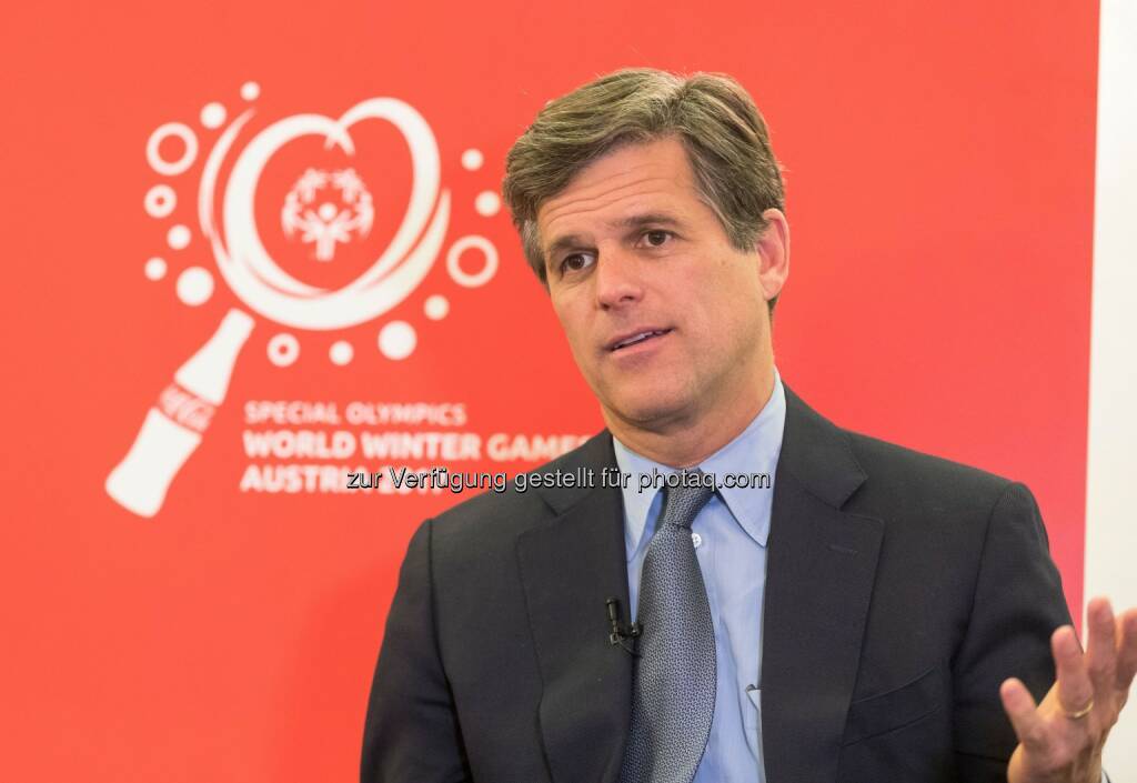 Timothy Shriver (Weltpräsident der Special Olympics) : Fotocredit: Coca-Cola/Martin Steiger, © Coca-Cola/andibruckner.com (18.10.2016) 