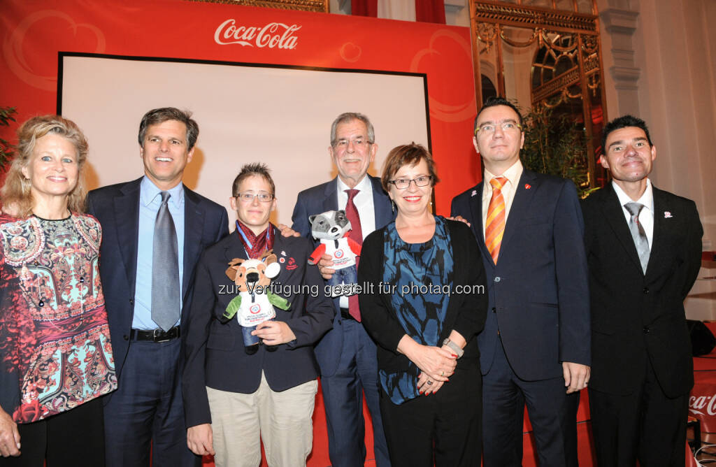 Potter, Timothy Shriver, Johann Pramstaller, Alexander Van der Bellen, Schmidauer, Adran Cernautan, Jochen Hugmann, © Coca-Cola/andibruckner.com (18.10.2016) 