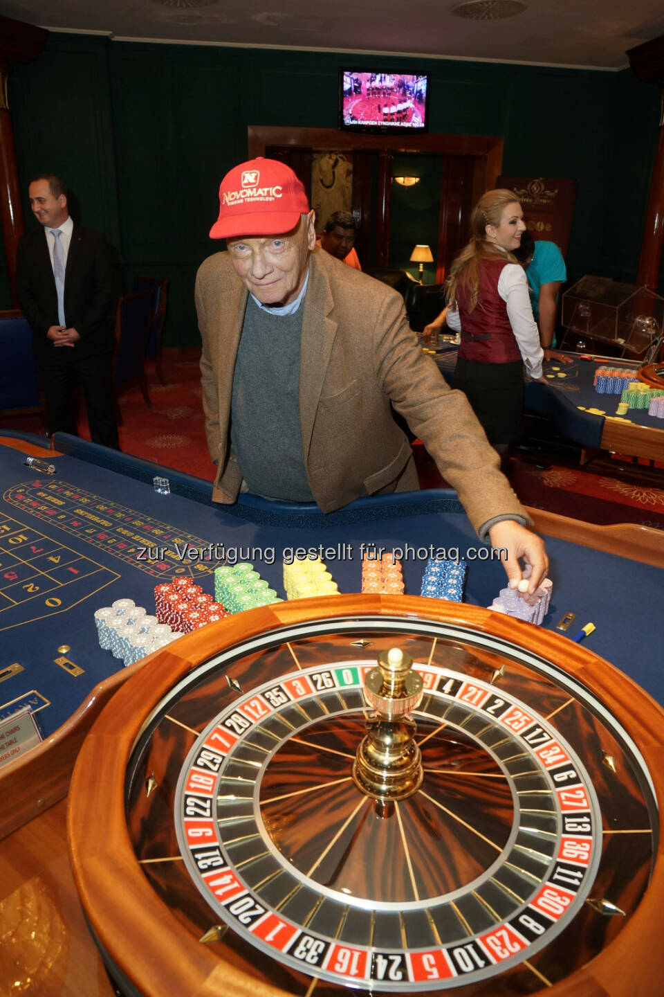 Niki Lauda : Casino FlaminGO in Mazedonien feierte Erweiterung mit Niki Lauda : Fotocredit: Novomatic