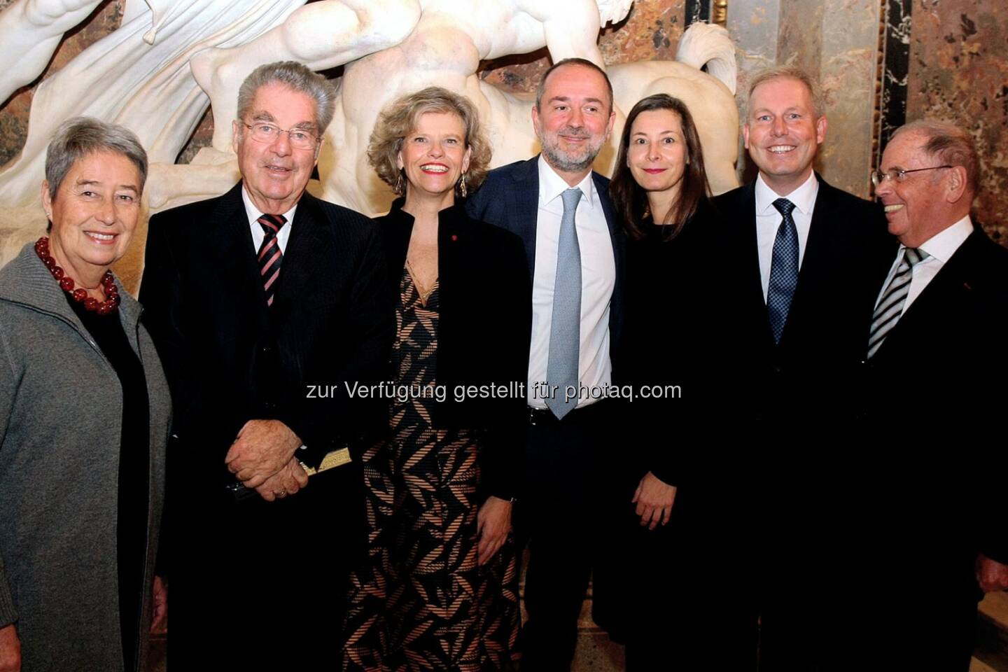 Margit Fischer, Heinz Fischer, Sabine Haag, Thomas Drozda, Isabella Drozda, Paul Frey, Theo Öhlinger : 125 Jahre Kunsthistorisches Museum : Fotocredit: Kunsthistorisches Museum/APA-Fotoservice/Hautzinger