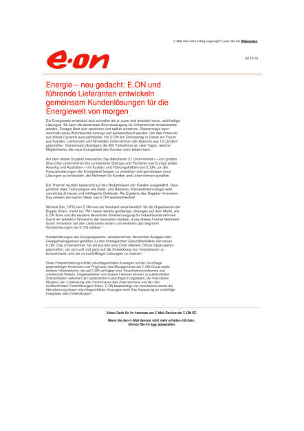 E.ON: Kundenlösungen für die Energiewelt von morgen, Seite 1/1, komplettes Dokument unter http://boerse-social.com/static/uploads/file_1917_eon_kundenlosungen_fur_die_energiewelt_von_morgen.pdf (20.10.2016) 