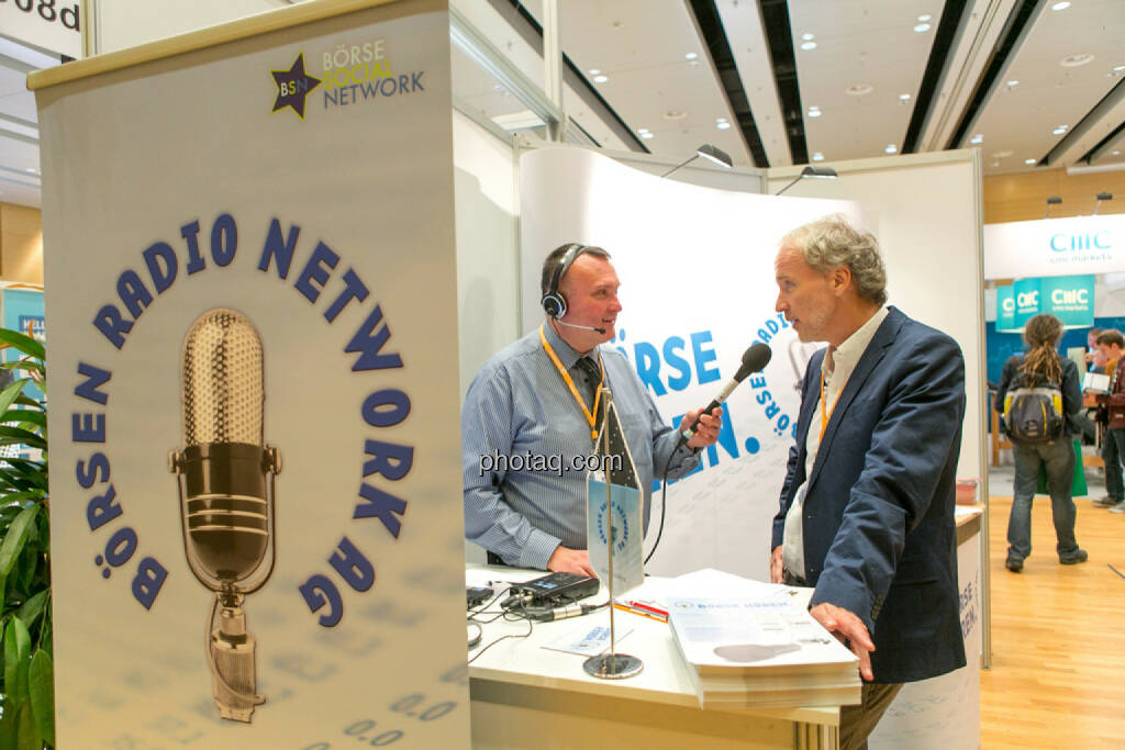 Peter Heinrich (Börsenradio), Christian Drastil (BSN), © Martina Draper/photaq (20.10.2016) 