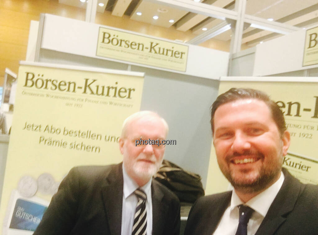 Selfie Marius Perger, Klaus Schweinegger Börsen-Kurier, © jeder selbst (20.10.2016) 