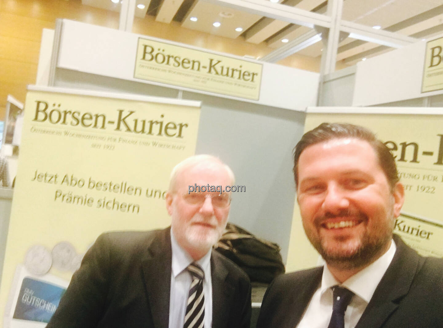 Selfie Marius Perger, Klaus Schweinegger Börsen-Kurier