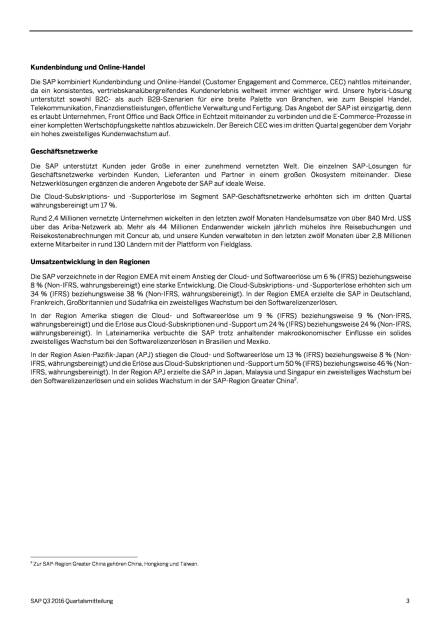 SAP-Quartalsmitteilung Q3 2016, Seite 3/23, komplettes Dokument unter http://boerse-social.com/static/uploads/file_1918_sap-quartalsmitteilung_q3_2016.pdf (21.10.2016) 