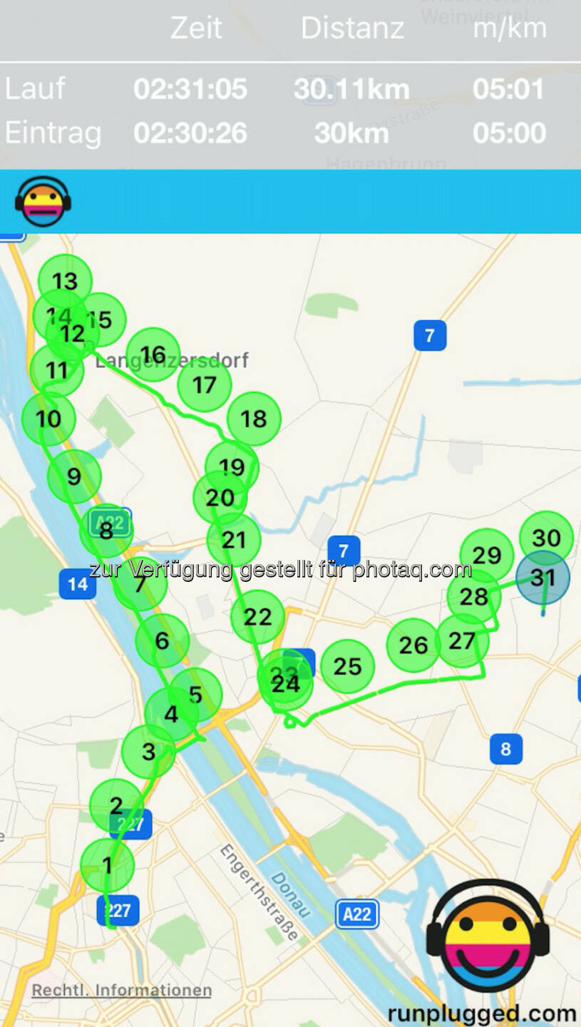 30k via http://www.runplugged.com/app - Kopf-Schulter-Formation