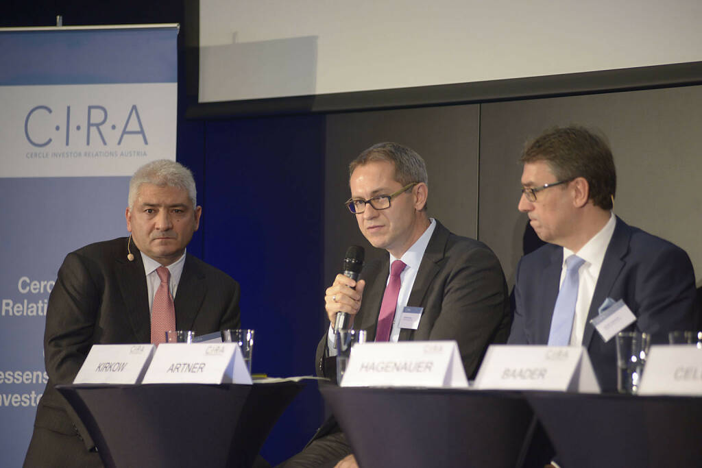 Peter Kirkow (KPMG Makinson Cowell), Günther Artner (Erste Group Bank AG), Harald Hagenauer (Österr. Post), © C.I.R.A./APA-Fotoservice/Bargad Fotograf/in: Nadine Bargad (23.10.2016) 