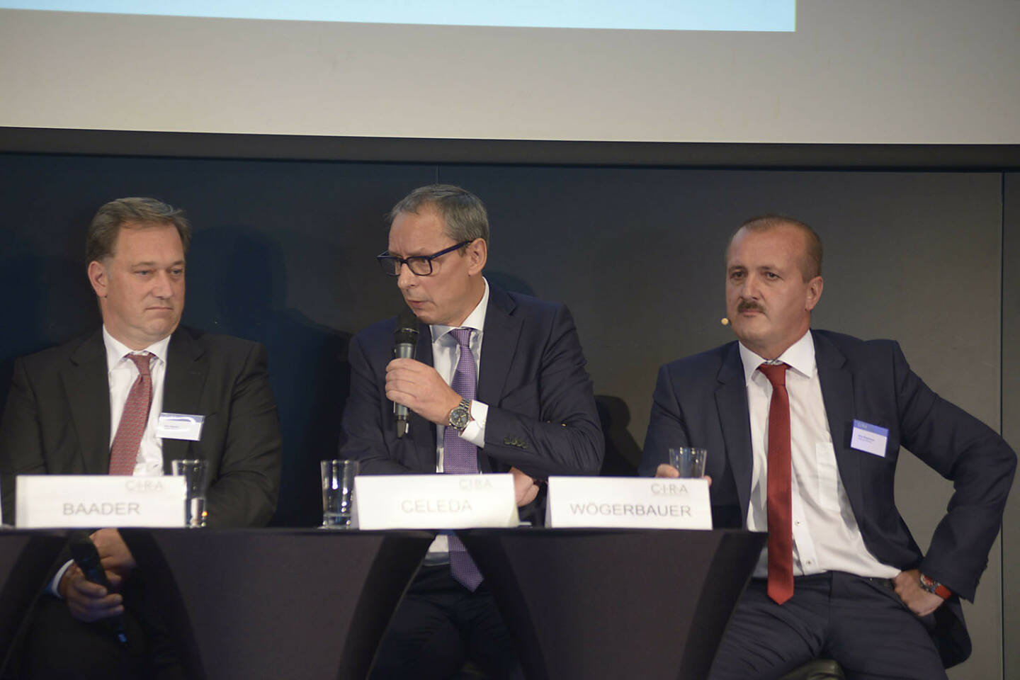 Nico Baader (Baader Bank AG), Willi Celeda (Raiffeisen Centrobank AG), Alois Wögerbauer (3 Banken-Generali Investment-Gesellschaft m.b.H.)