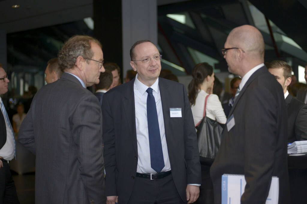 Roman Eisenschenk (Kepler-Cheuvreux), Karl Brauneis (Wiener Börse), © C.I.R.A./APA-Fotoservice/Bargad Fotograf/in: Nadine Bargad (23.10.2016) 